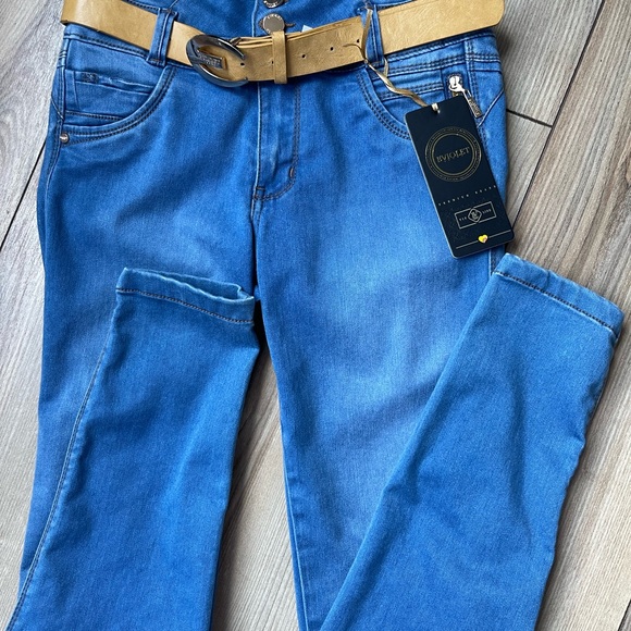🇨🇴Colombian Butt Lifter Denim Blue jeans SIZE 5-6 US - Picture 2 of 9